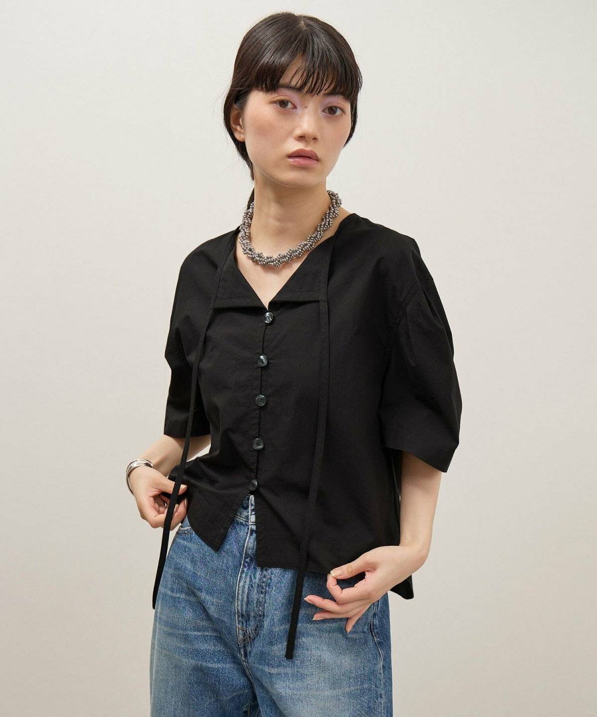タックスリーブブラウス