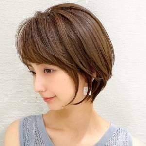  上品丸みショート 
