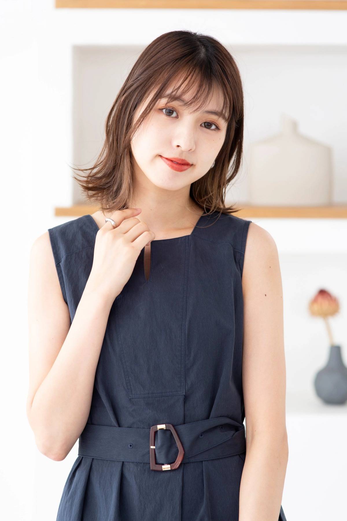 マロンベージュの外ハネボブ