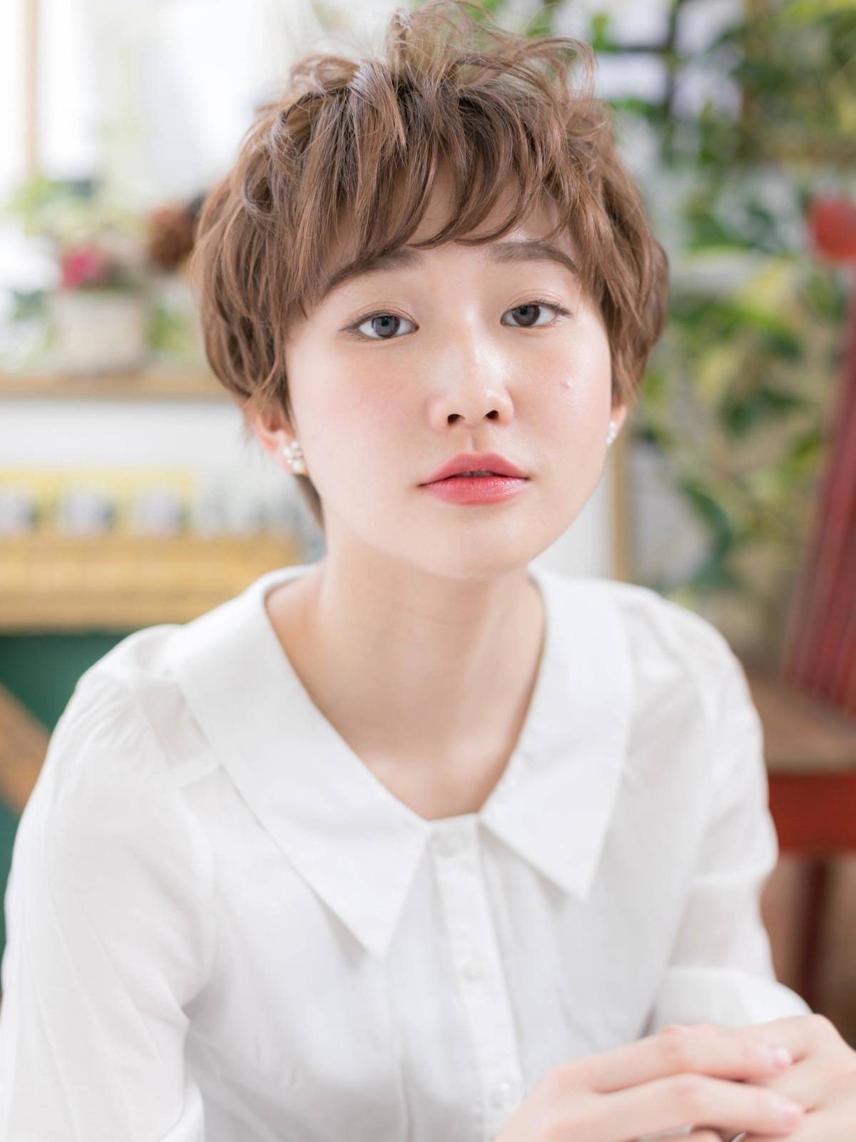 立体感レイヤーショート