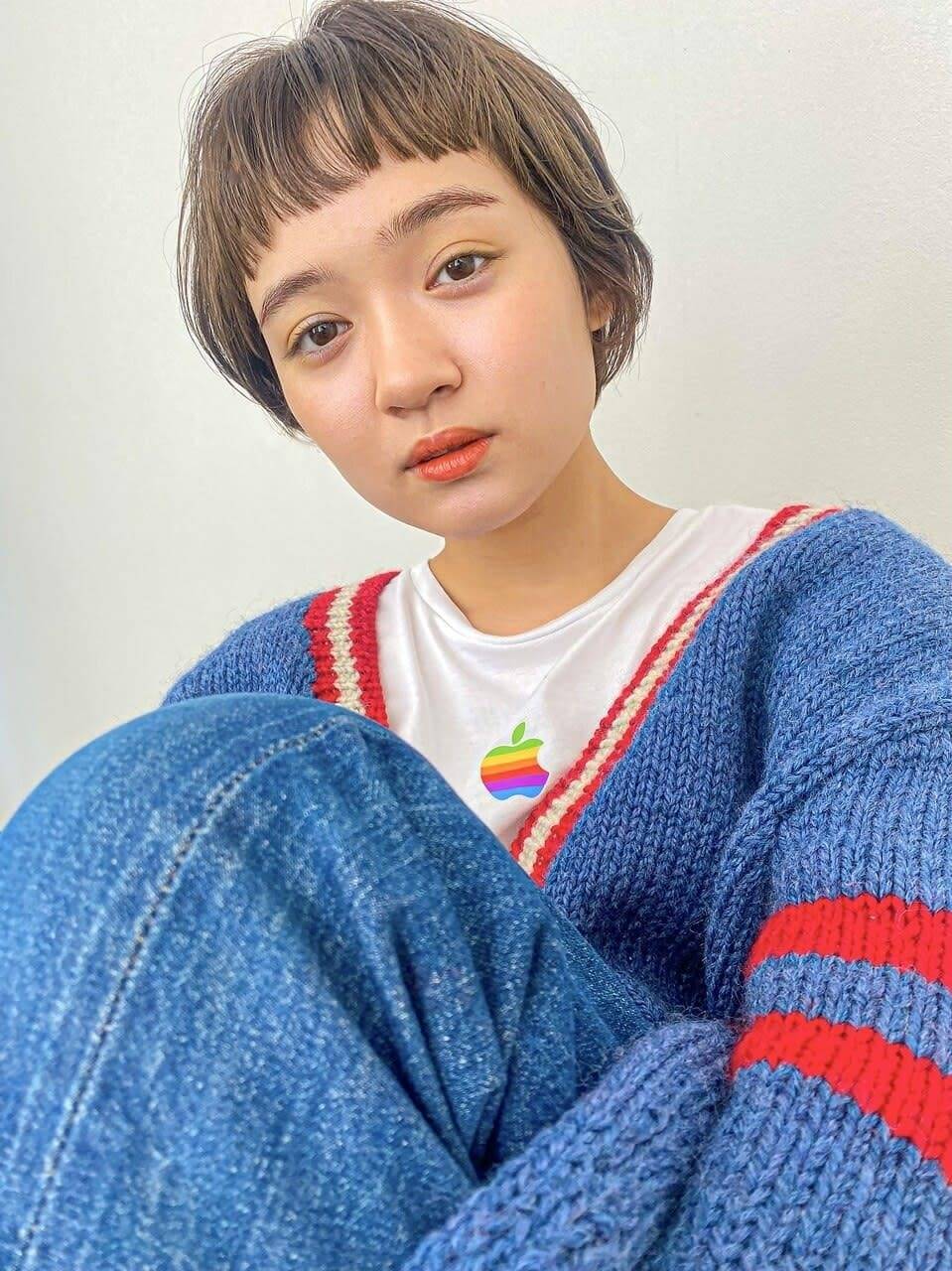 オン眉ショート