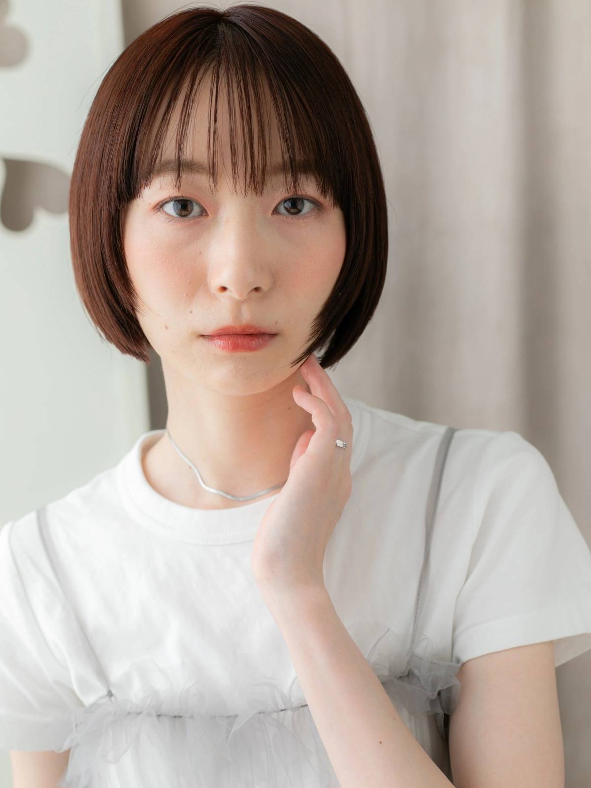チェリーレッドカラーボブ