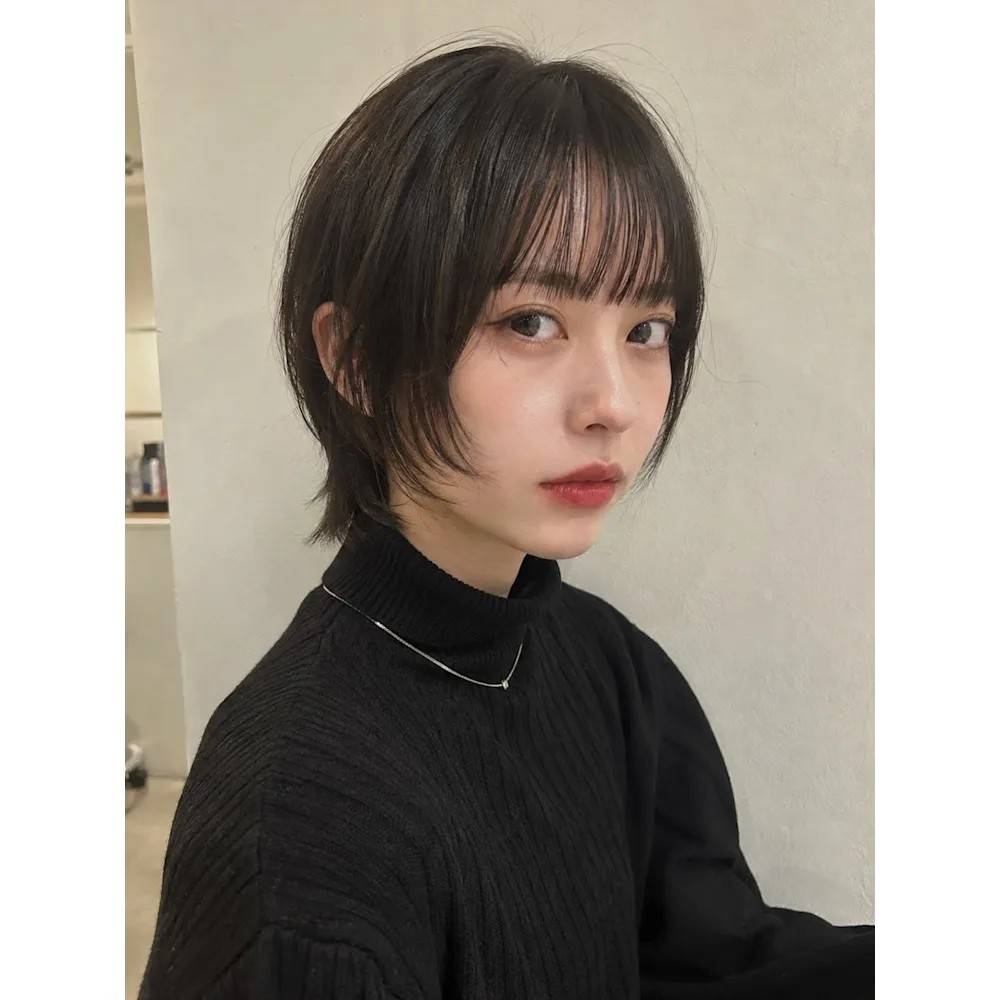 エッジの効いたショートウルフ
