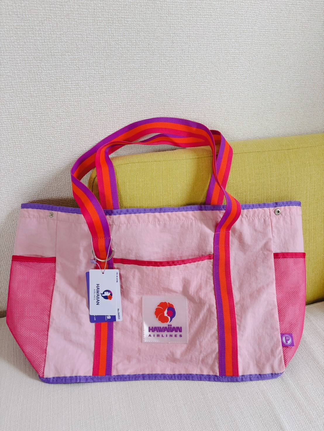 PLAZA BASICS HAWAIIAN AIRLINES ハワイアン航空 簡易保冷トートバッグ
